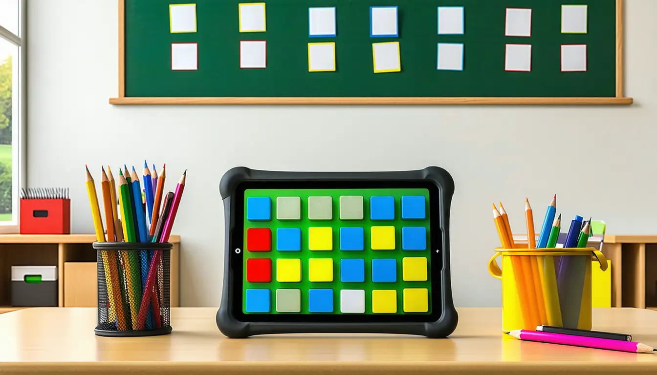 Illustration accompanying Trinity's free Geabaire tool gives non-speaking autistic children a voice built on Irish grammar