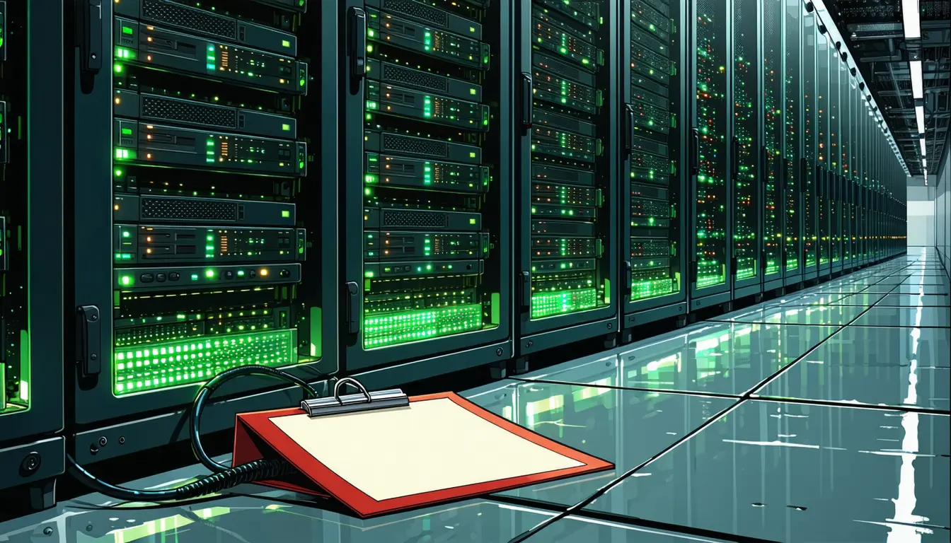 Illustration accompanying Kiteworks clears customers to restart file-transfer servers after a weekend shutdown on a federal tip