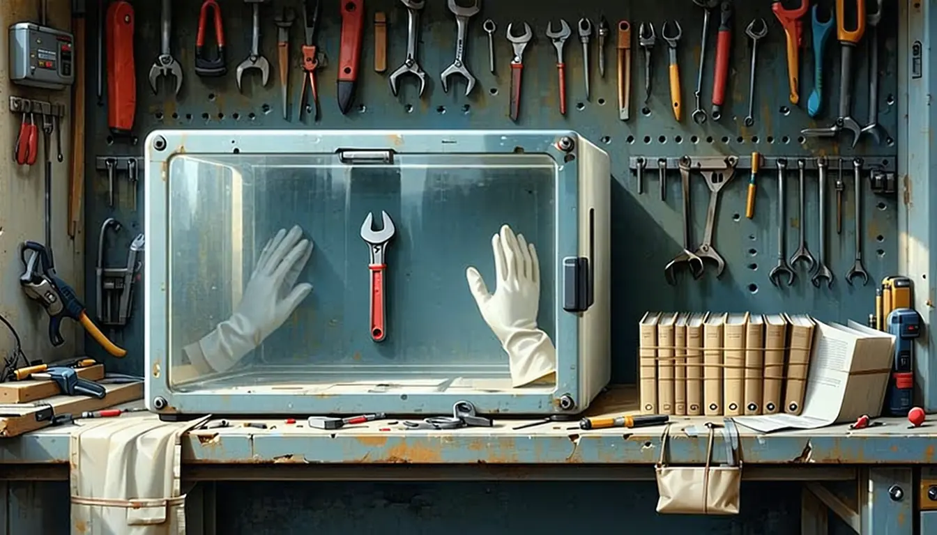 Illustration accompanying Pi adds MCP through a JavaScript sandbox that skips tool-schema preloading