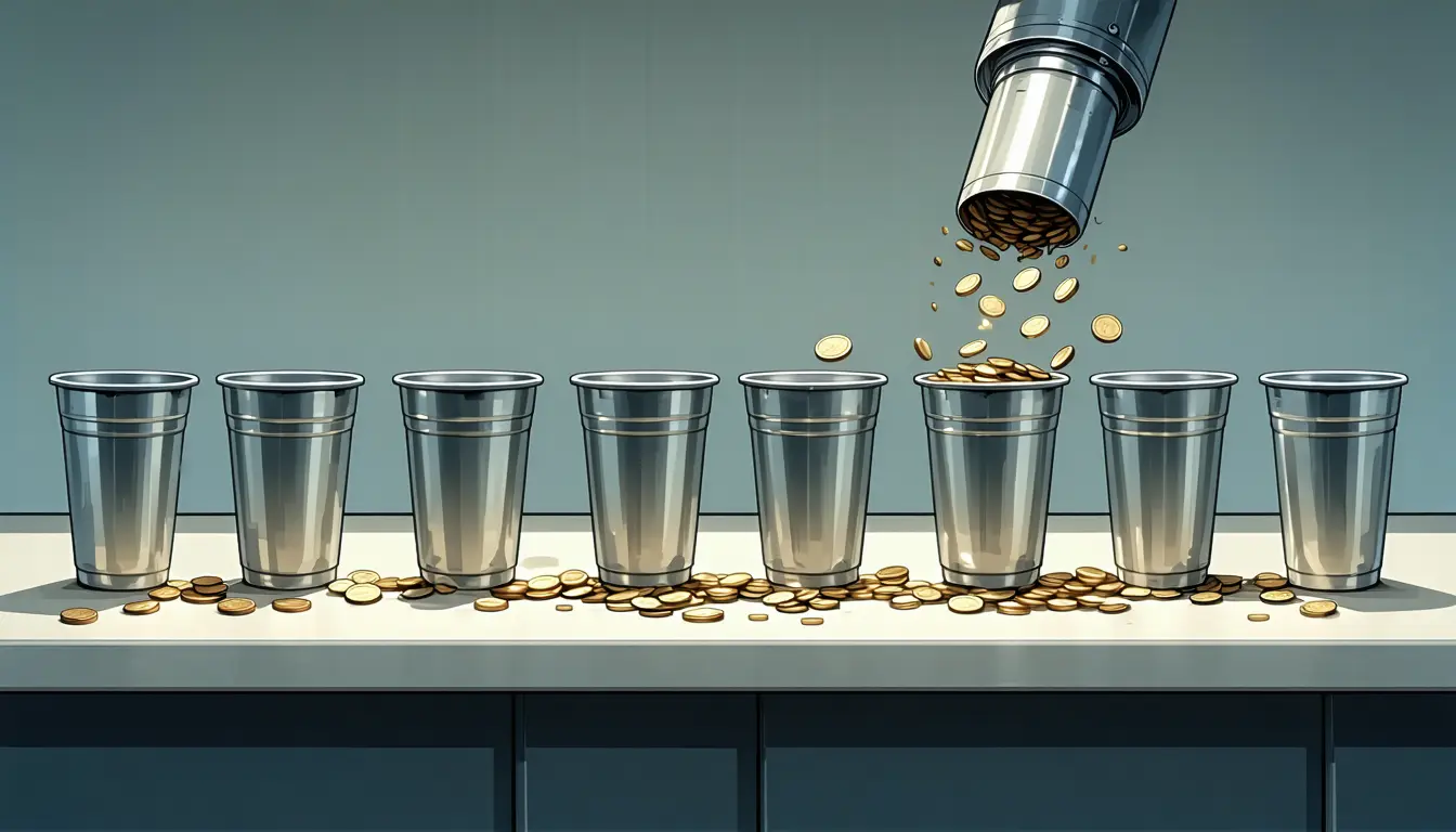 Illustration accompanying Gate's $0.33 synthetic Franklin dividend liquidated 92 shorts on its BEN perpetual