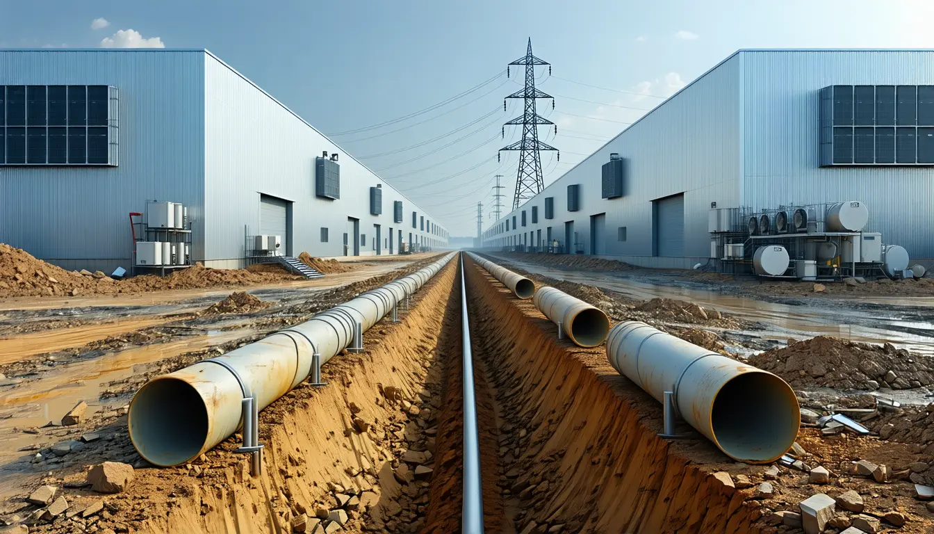 Illustration accompanying Grid connections will pace the EU's 200 billion euro data center buildout