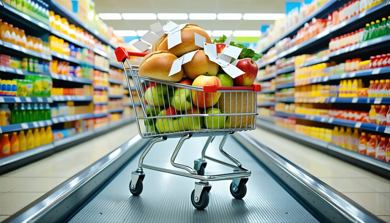 Illustration accompanying Prices made up more than half of the 6.1% rise in US consumer spending over the year to August
