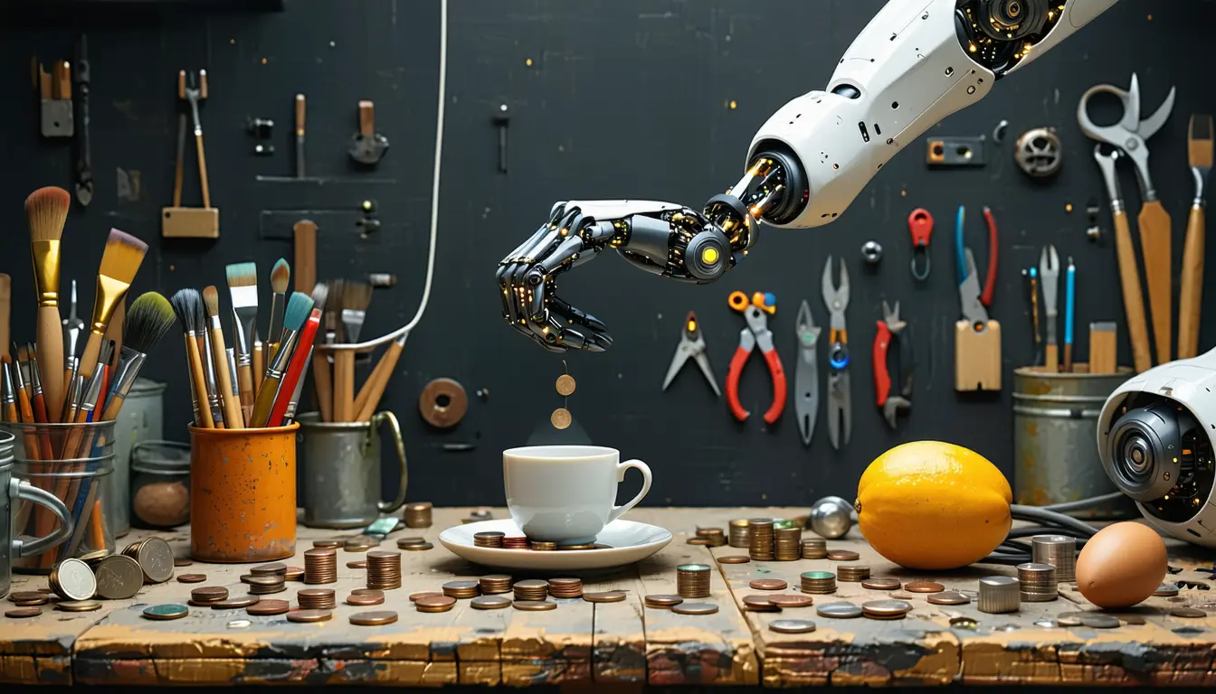 Illustration accompanying Psyonic plans to pay amputees in Pakistan and India to record grip data for robots