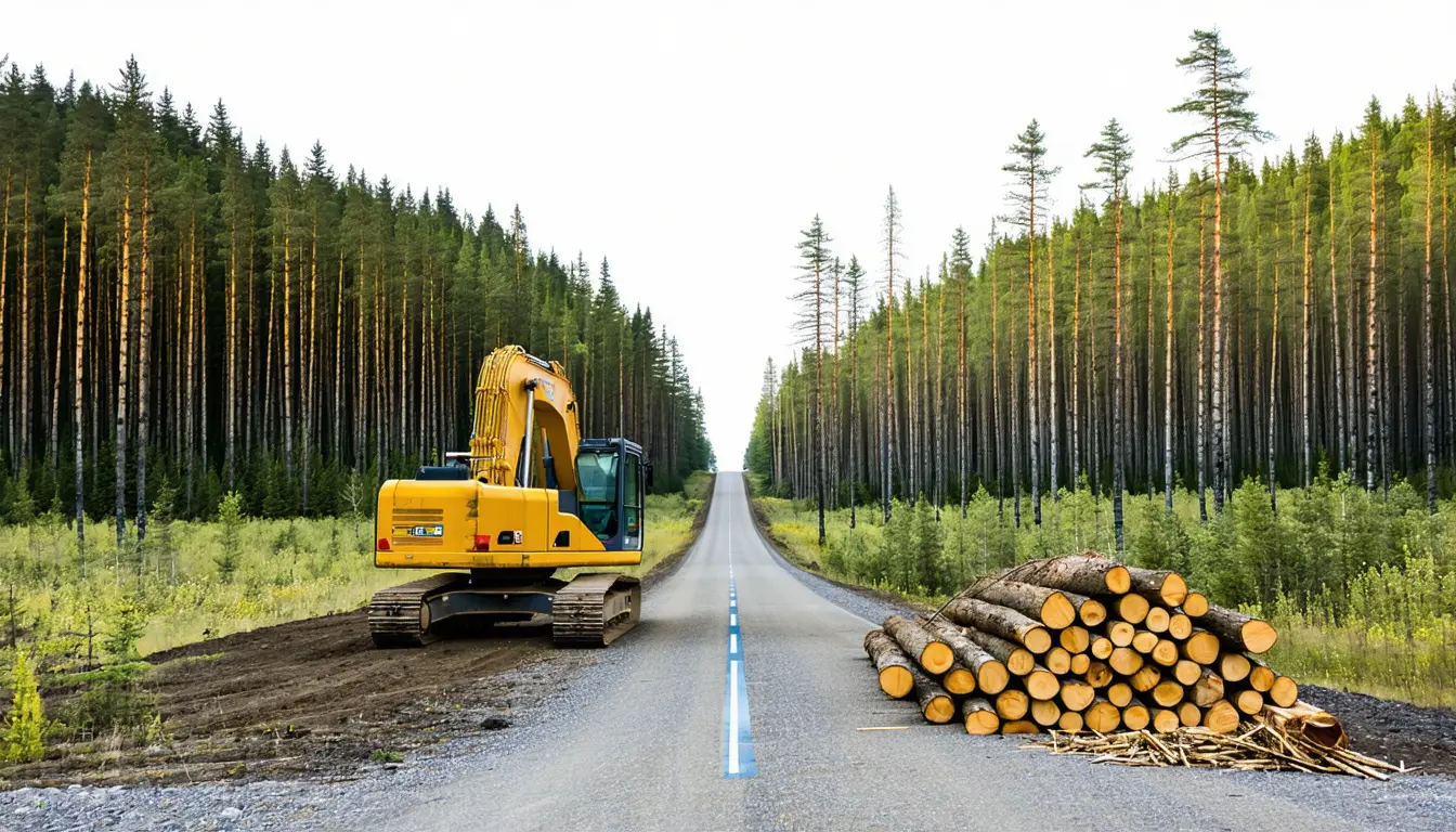 Illustration accompanying SCA sold Alex Karp 15,000 hectares it rated suboptimal for forestry at about 15,700 kronor each