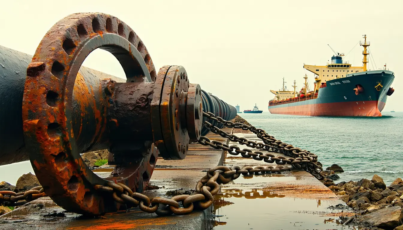 Illustration accompanying Iran will widen attacks on energy markets despite its elites' private fears, Foreign Affairs essay argues