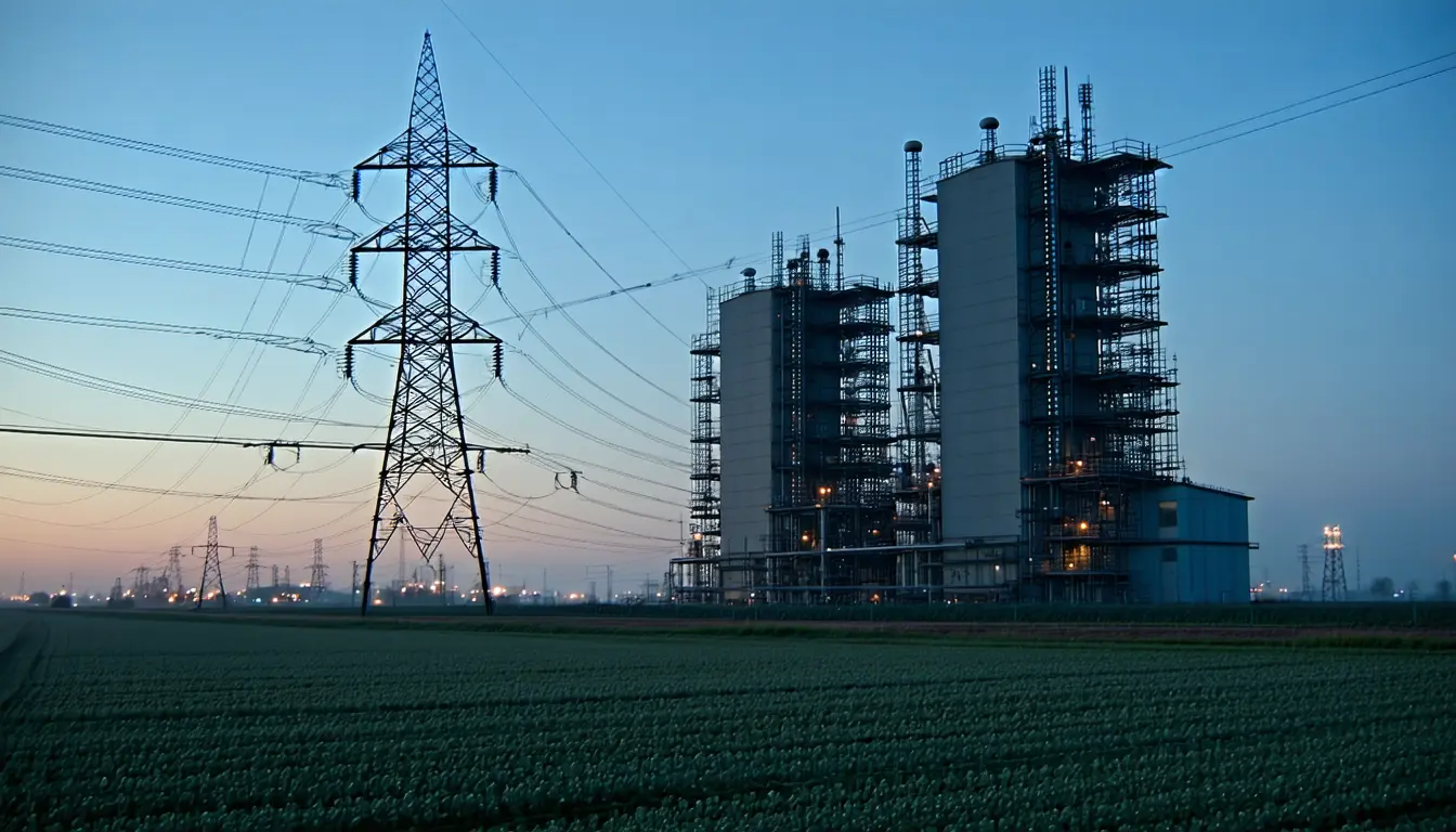 Illustration accompanying Two AI campuses in Texas and Ohio seek three-quarters of the power US data centers averaged in 2025