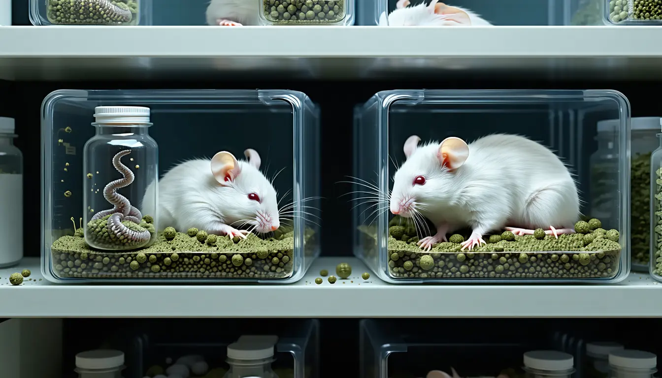 Illustration accompanying A prior parasite infection trained lung macrophages to protect mice from lethal flu