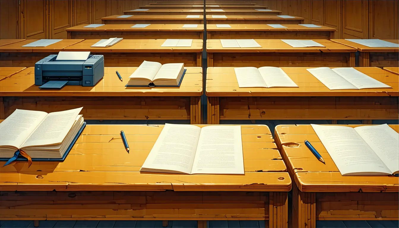 Illustration accompanying AI-written answers to Wollongong law exams now outscore most of the students who sat them