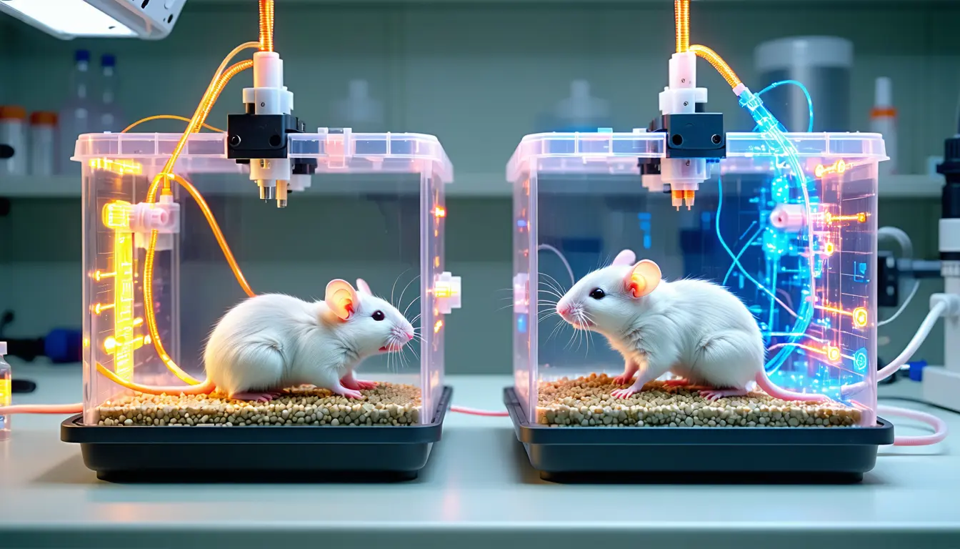 Illustration accompanying Amygdala signals into the anterior hypothalamus set how hard mice react to a second stressor