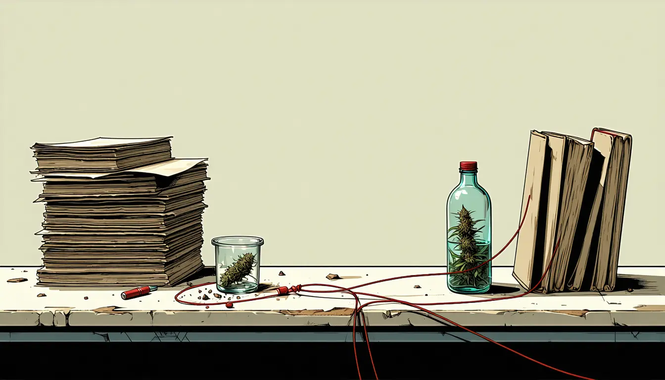Illustration accompanying Cannabis use tracks with committing violence and suffering it across 63 pooled studies