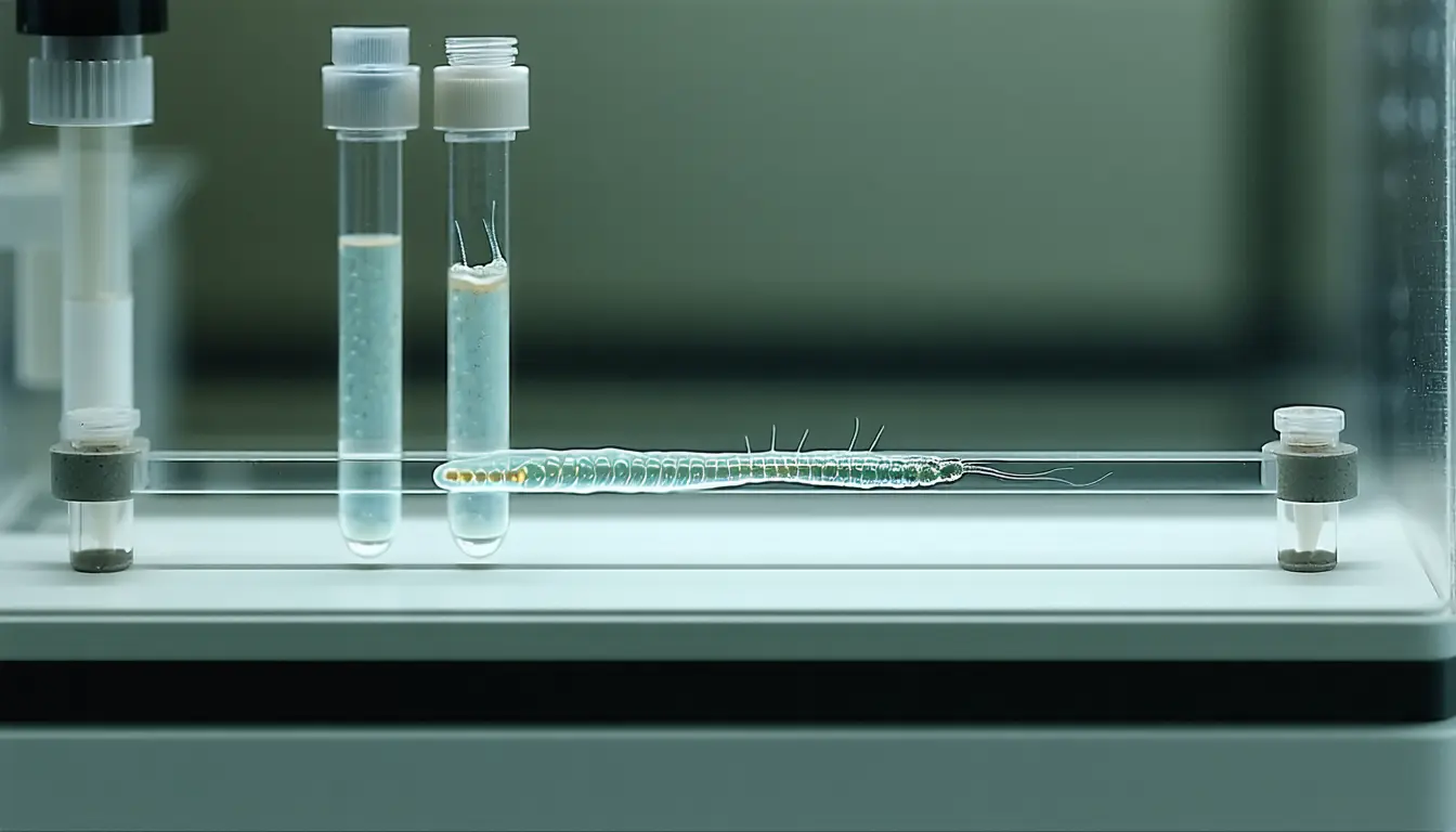 Illustration accompanying Filmed live without oxygen, Asgard archaea crawl on protrusions that actin inhibitors stop