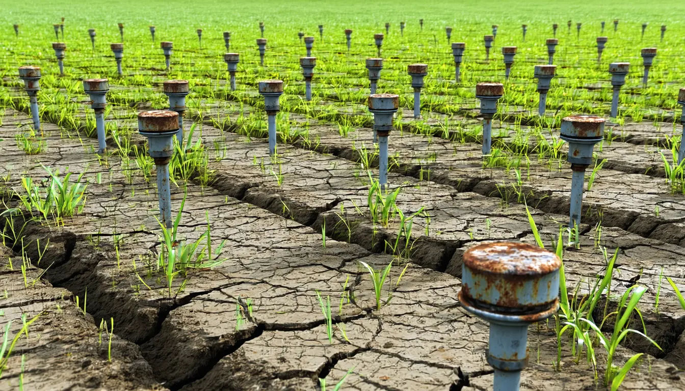 Illustration accompanying Global groundwater model at 1 km flags 26% of locations as unstable after drought