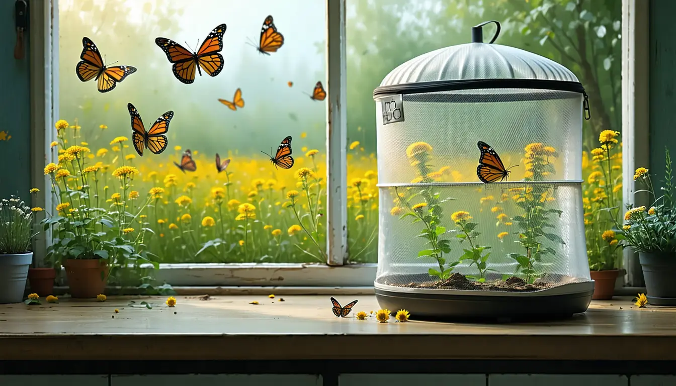 Illustration accompanying Iowa State radio-tags 100 monarchs to test whether indoor rearing helps or hurts migration