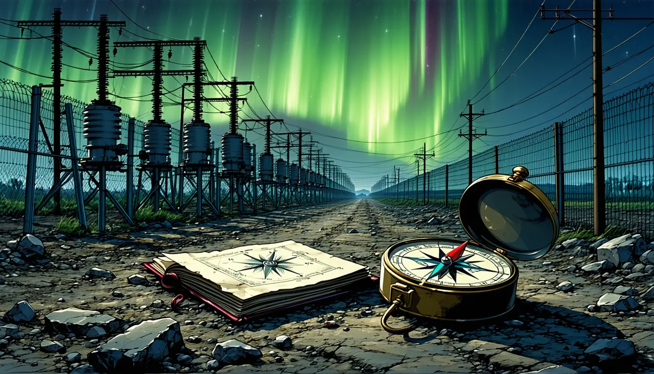 Illustration accompanying Microsoft Research pipeline forecasts geomagnetic storm risk for 66,935 U.S. substations