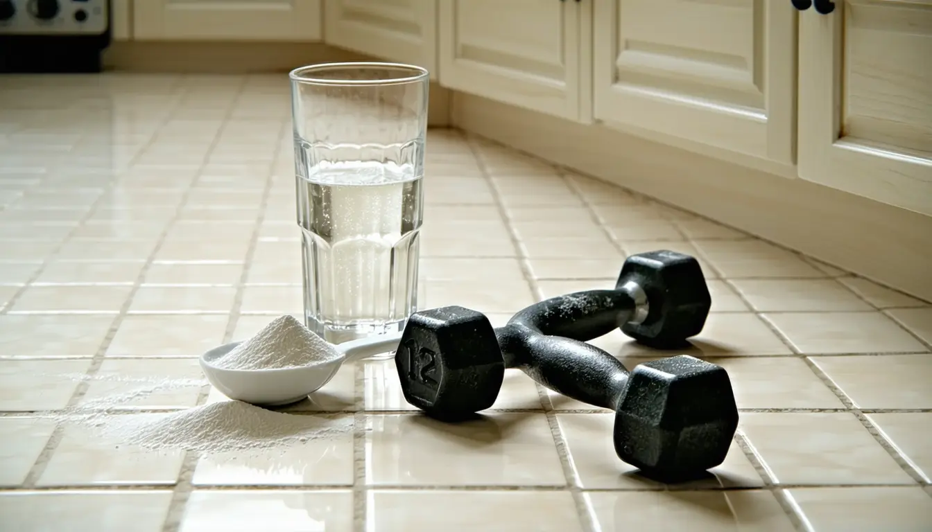 Illustration accompanying Middle-aged adults on creatine gained lean tissue and strength without a structured workout plan