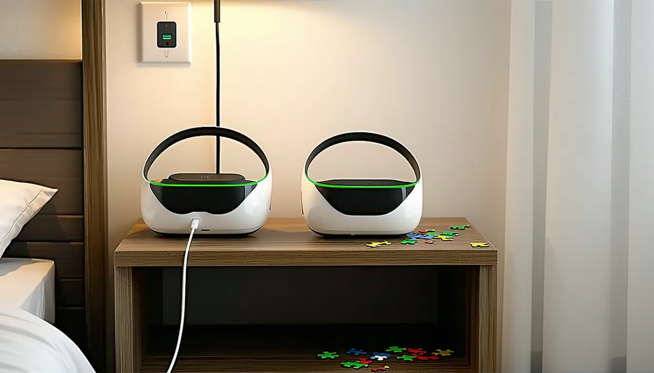 Illustration accompanying Mount Sinai's at-home magnetic headset lifts long COVID cognition scores in a 30-person pilot