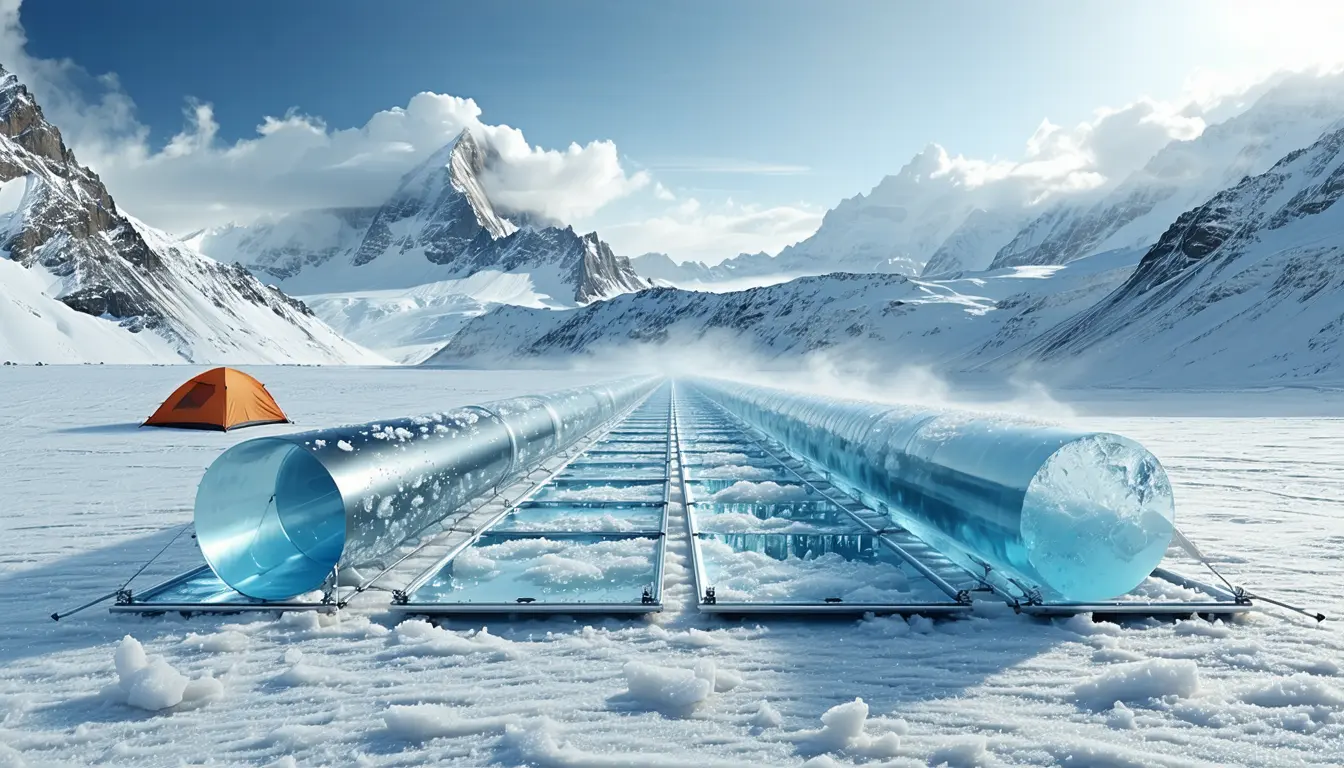Illustration accompanying Ohio State-led team traces Tibet's Guliya ice cap back into the last ice age