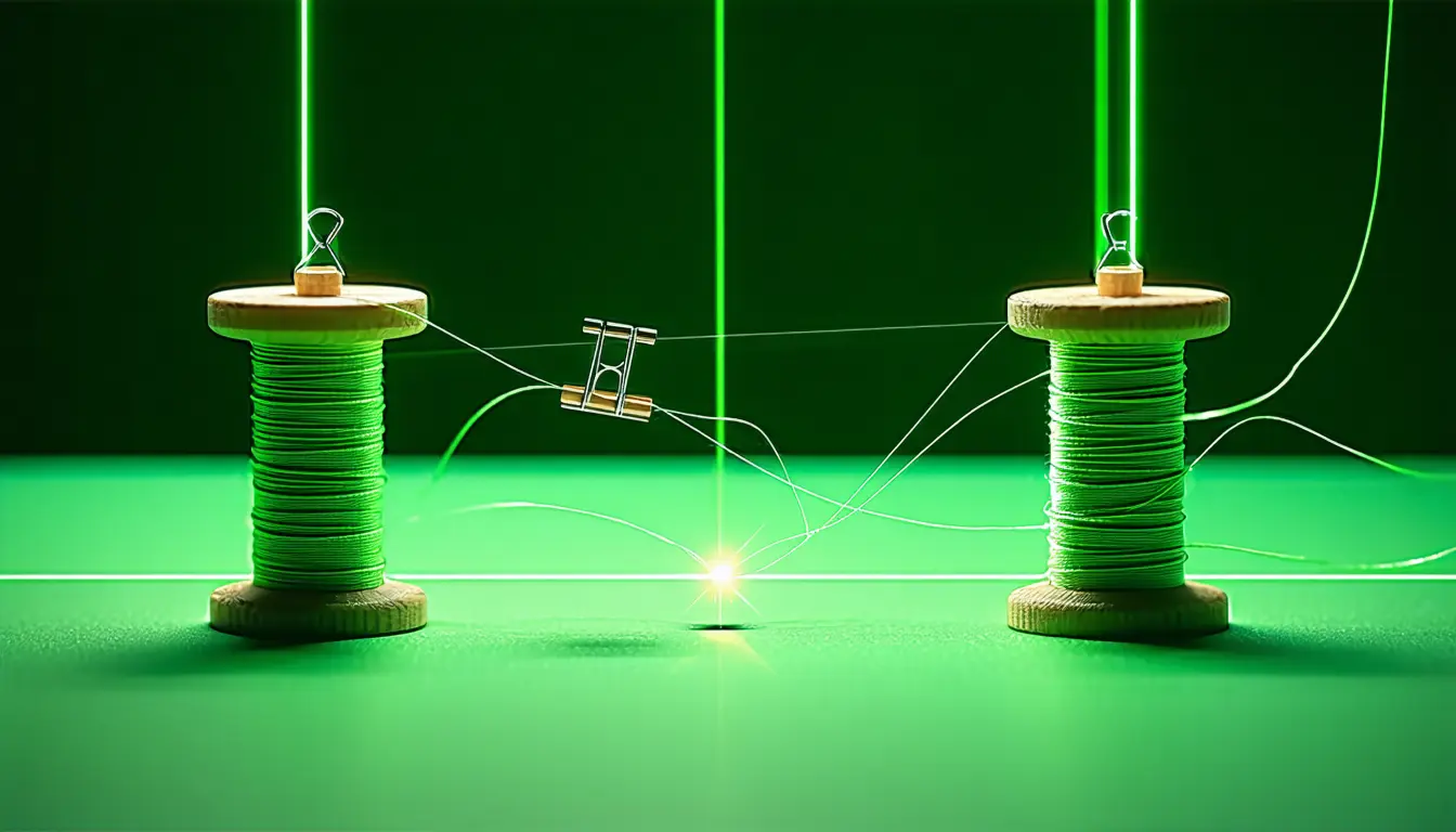 Illustration accompanying Optical tweezers catch histone H1 bouncing off nucleosomes until a chaperone escorts it