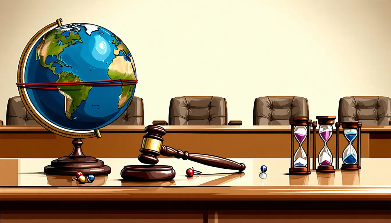 Illustration accompanying Politics sets the world's time zones, a University of Queensland geographer argues