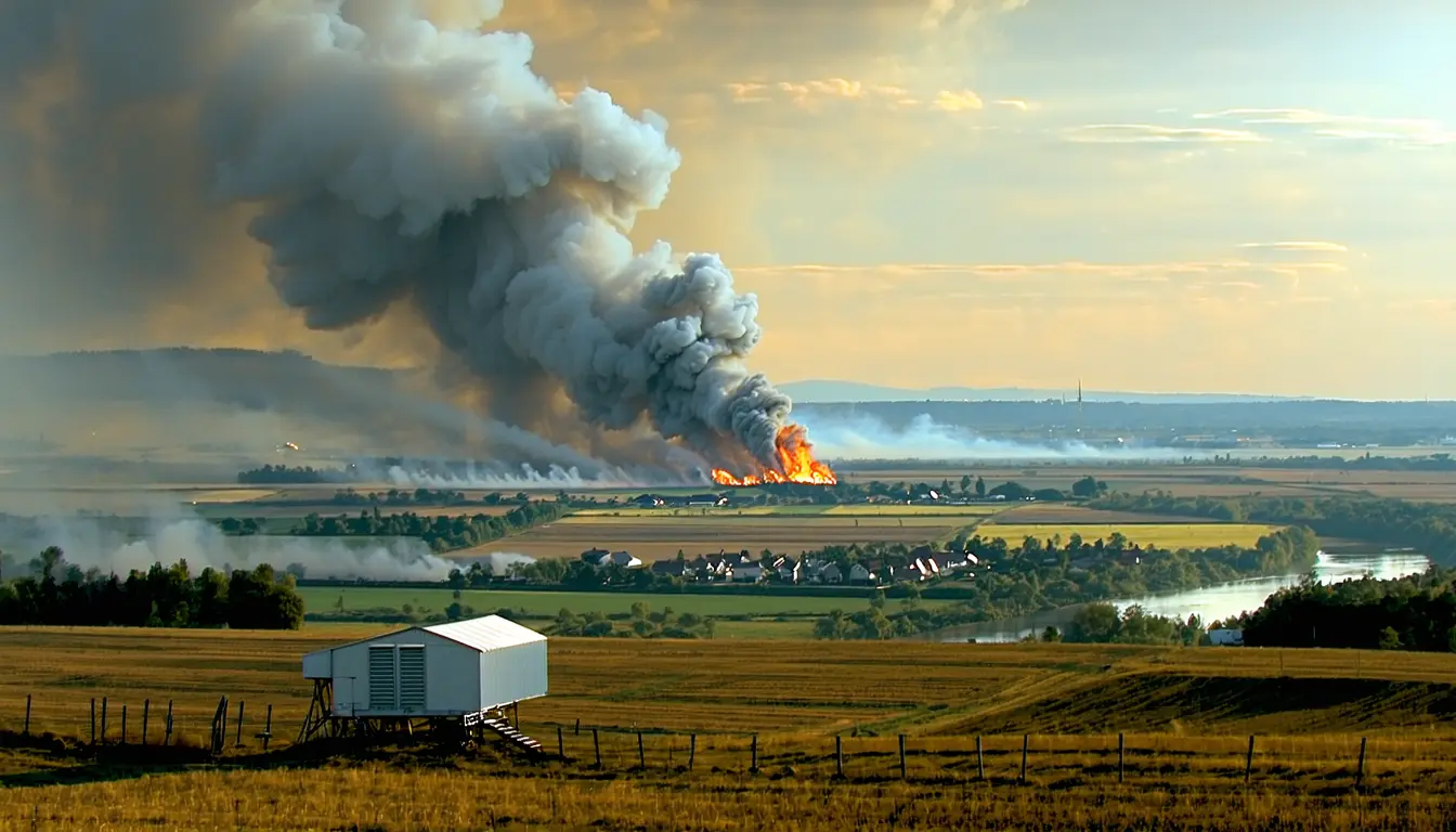 Illustration accompanying Reviews of Geophysics synthesis maps how wildfire smoke changes chemically as it travels