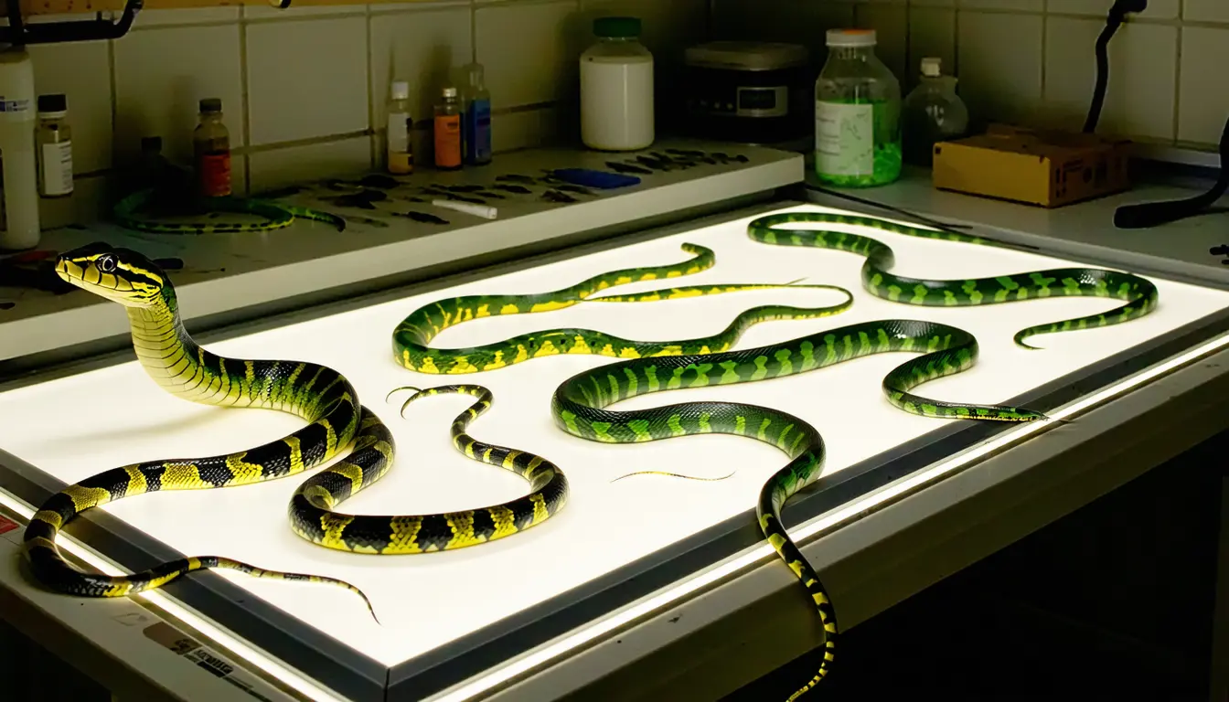 Illustration accompanying Snakes that look alike draw similar fear and disgust in a 377-person photo study