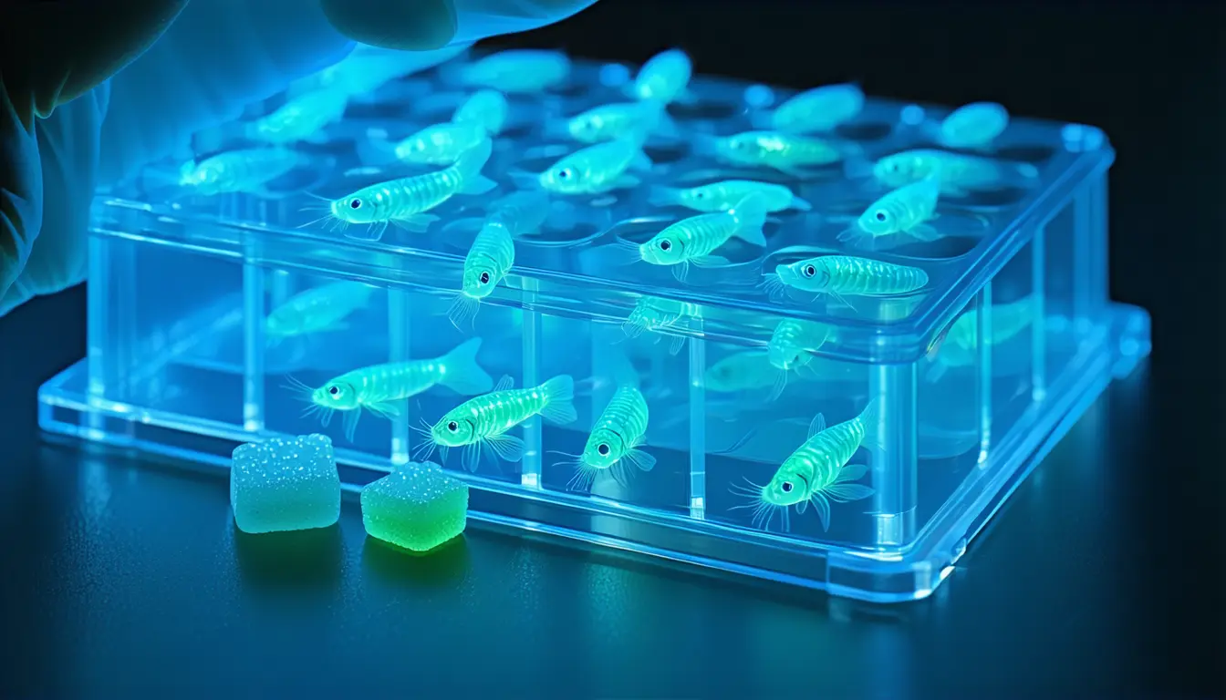 Illustration accompanying Sugar-binding fluorescent probes pick out insulin-deficient zebrafish from healthy siblings