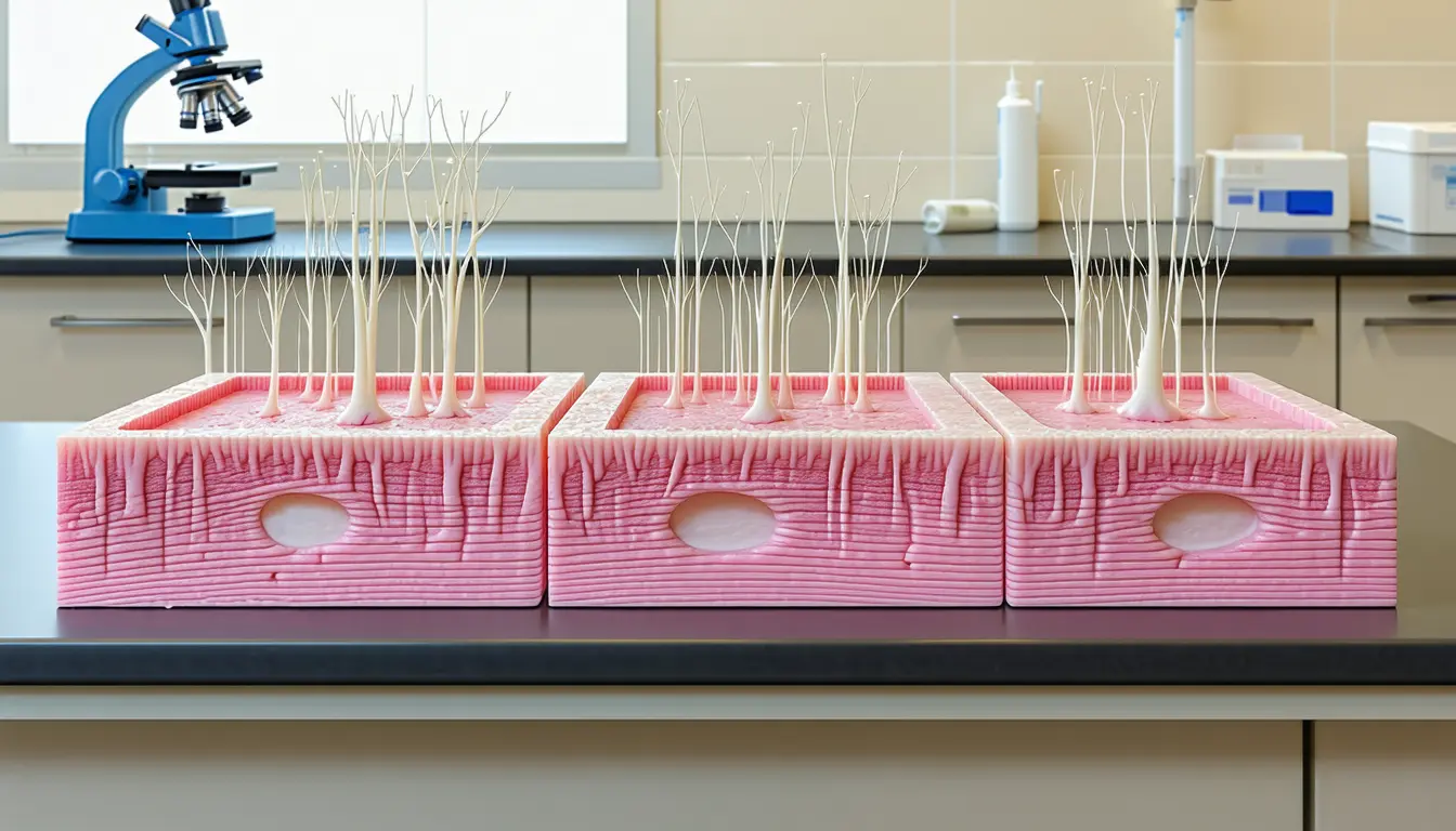 Illustration accompanying SUNY Upstate team finds oligodendrocytes read axon width through Piezo1 to set myelin length