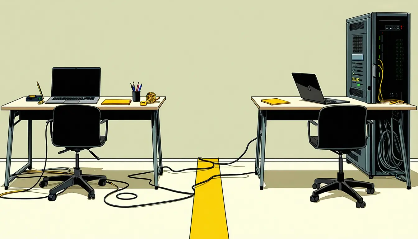 Illustration accompanying Applied Intuition splits its engineering interview between a no-AI screen and a two-hour AI build