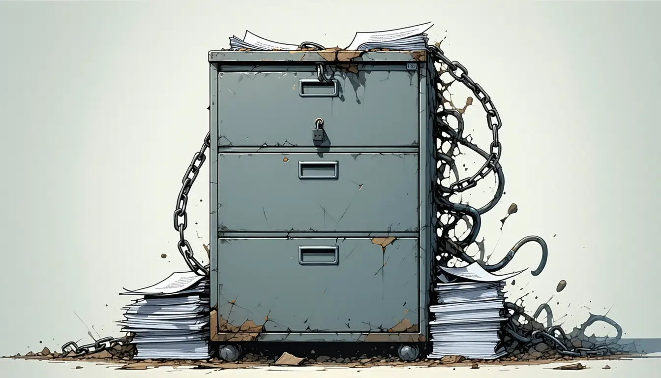 Illustration accompanying Claude Code's Read deny rules let grep -r and CLAUDE.md imports reach denied files