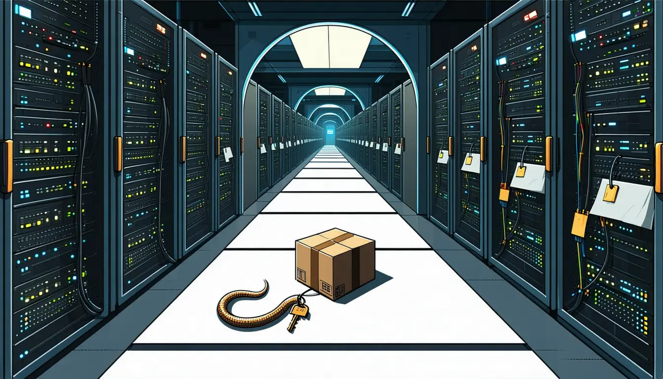 Illustration accompanying Go 1.27 executes a poisoned dependency at go test in a replay of npm's August 4 worm