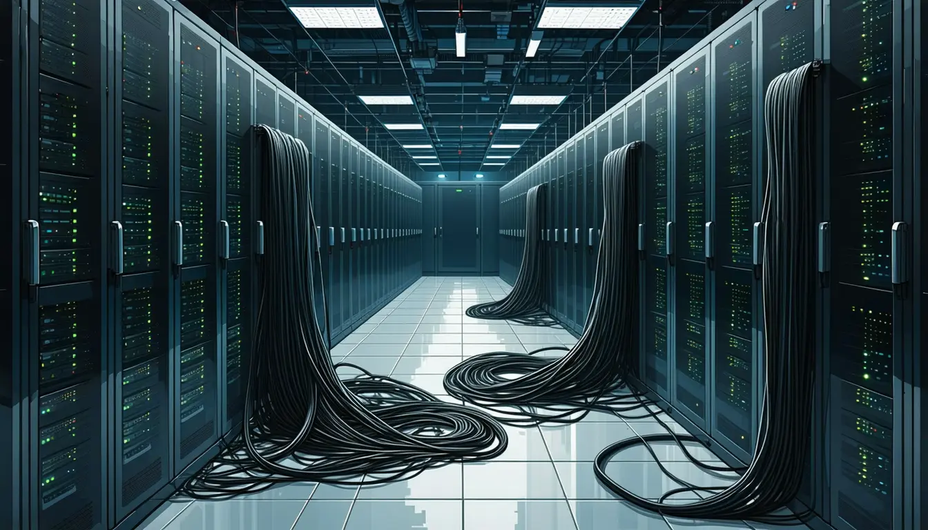 Illustration accompanying LiteLLM's standalone Rust gateway adds 0.7 ms at p99 with logging and spend tracking switched off