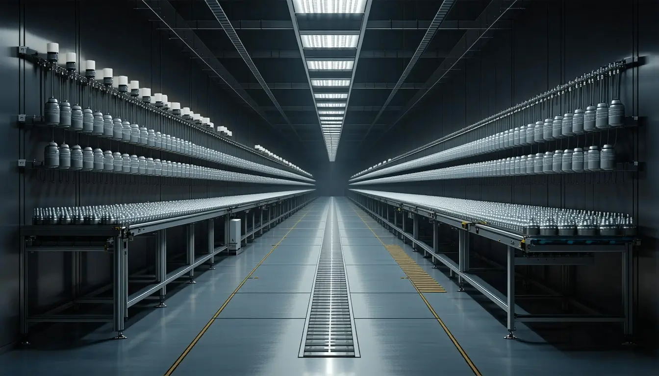 Illustration accompanying Ultium Cells sidelines 1,330 workers at its $2.3 billion Lordstown battery plant