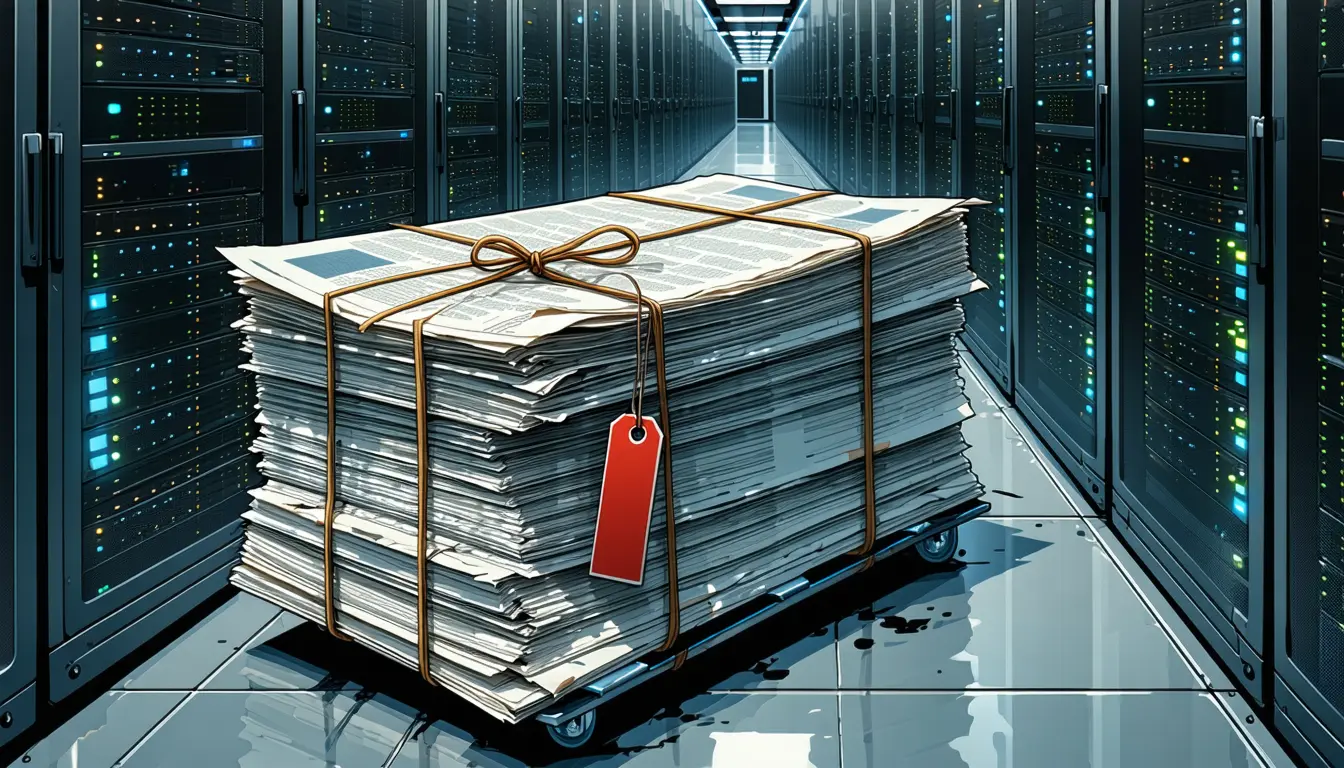Illustration accompanying Unsealed NYT v. OpenAI brief quotes Microsoft and OpenAI insiders on scraping and paywalls