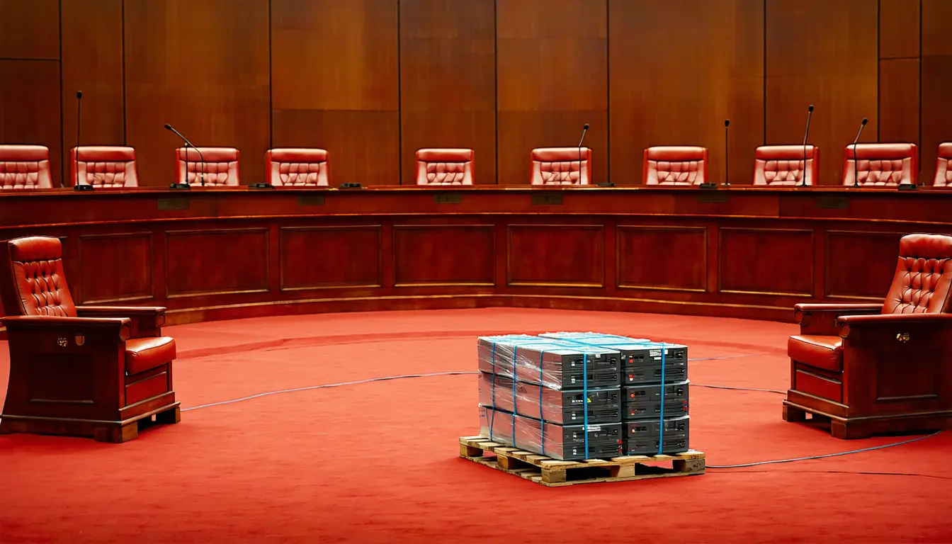 Illustration accompanying Australia's Senate takes OpenAI's agent breaches of government sites into public hearings