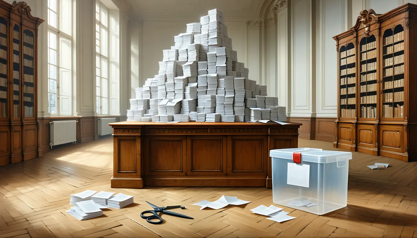 Illustration accompanying France's new budget takes debt to a record near 122% of GDP after 54 billion euros of cuts