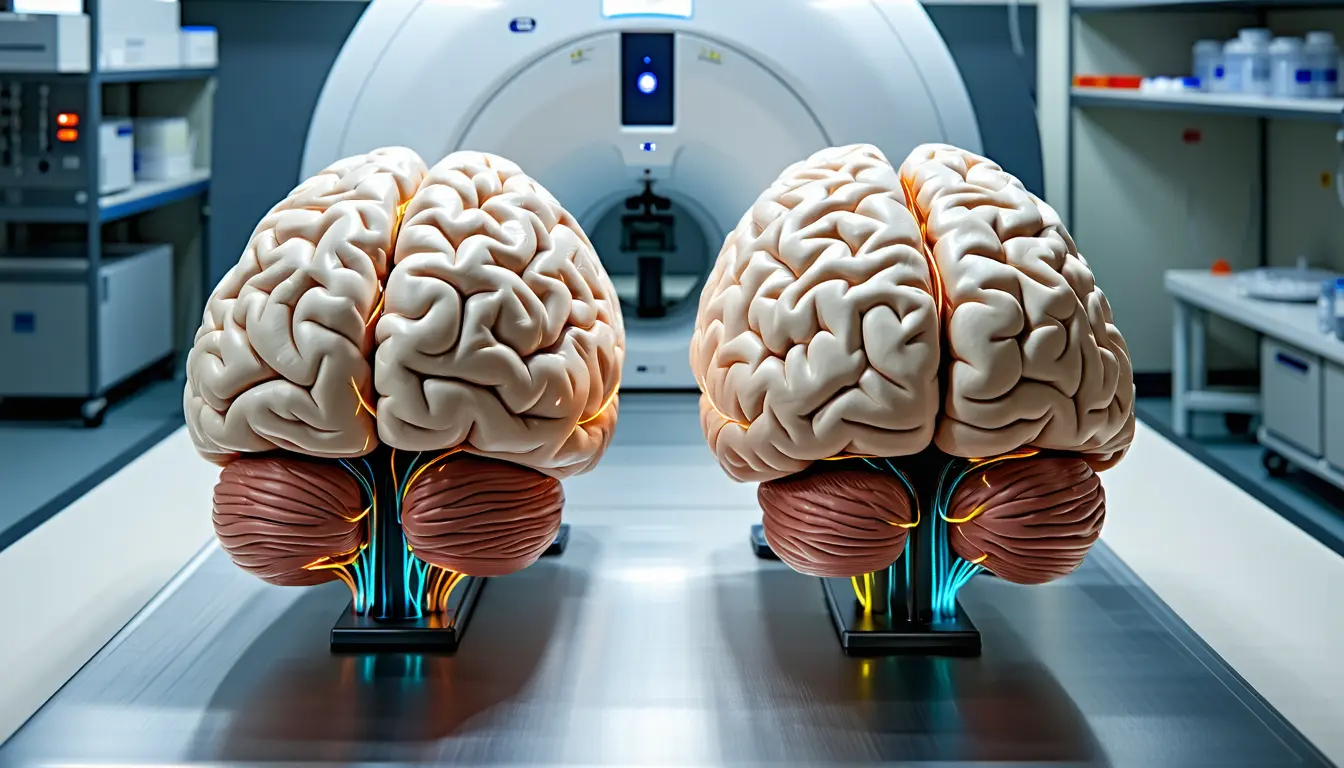 Illustration accompanying Alzheimer's rewires brain communication along its own path before the cortex shrinks