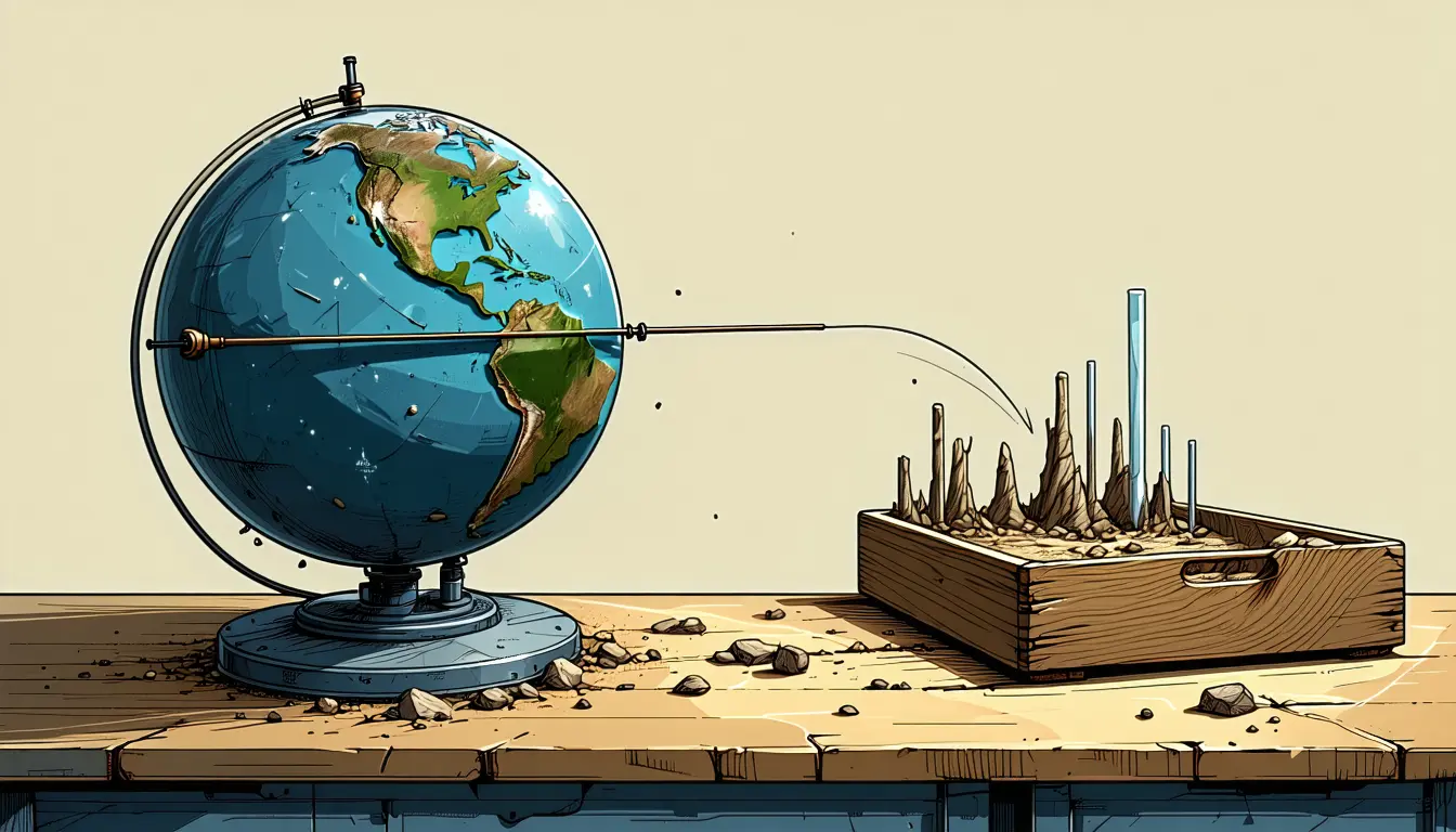 Illustration accompanying Ancient sea levels record four fast episodes of true polar wander in the past 190 million years