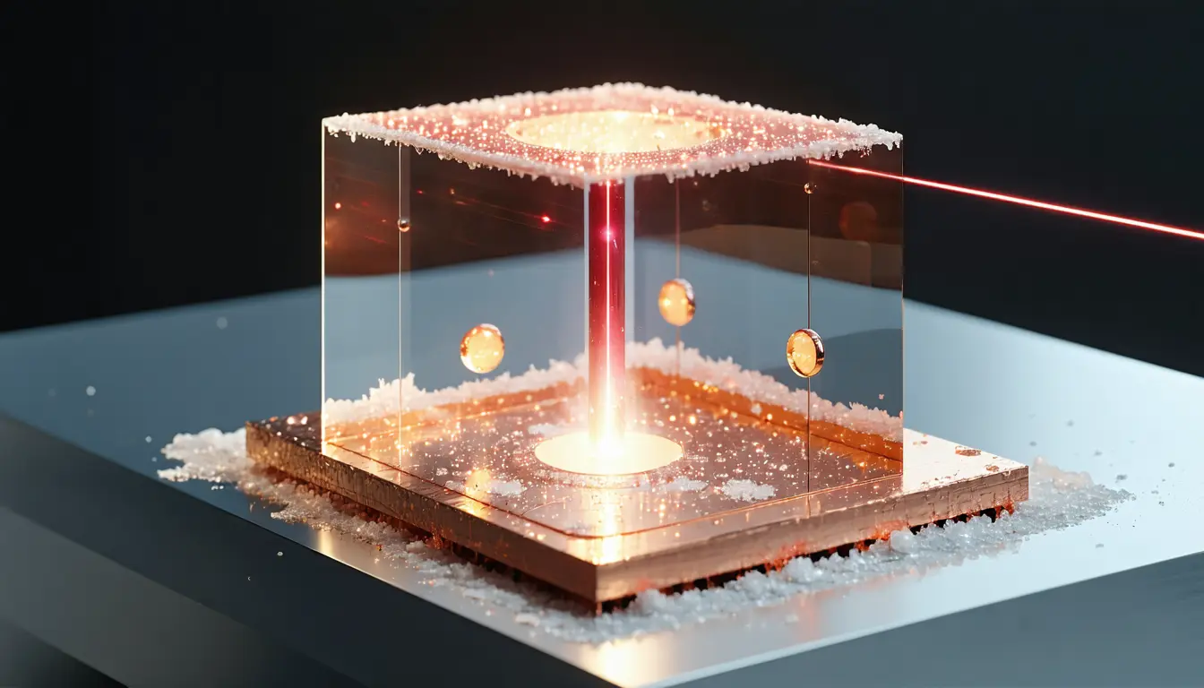 Illustration accompanying Cavity-accelerated biexciton decay lifts quantum-dot photon indistinguishability to 90 percent