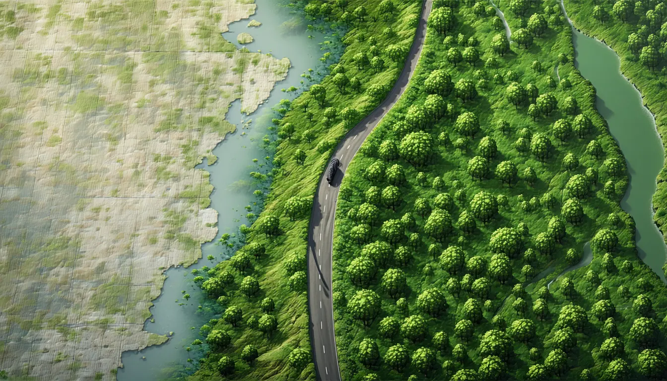 Illustration accompanying GPS tracks from 172 jaguars map 176 corridors linking the species' core habitats