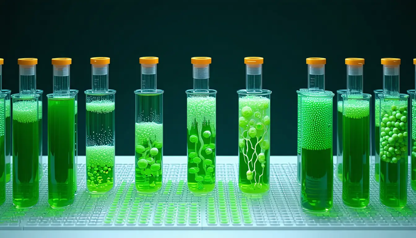 Illustration accompanying Leiden biologists narrow more than 8,000 marine microbe extracts to five compounds for scale-up