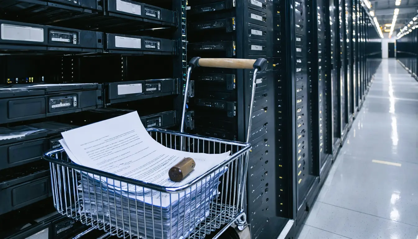 Illustration accompanying Frontier data agents average 59.5 on Argo-Bench's 235-table warehouse tasks