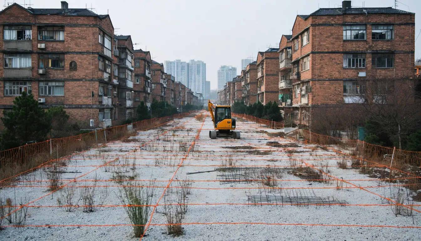 Illustration accompanying Korea's public rental purchase program broke ground on fewer than one in 20 proposed units