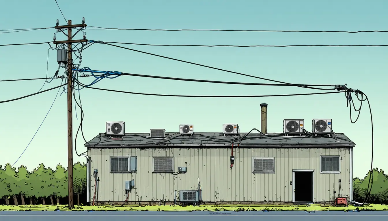 Illustration accompanying Utilities are pricing data-center demand into electricity rates