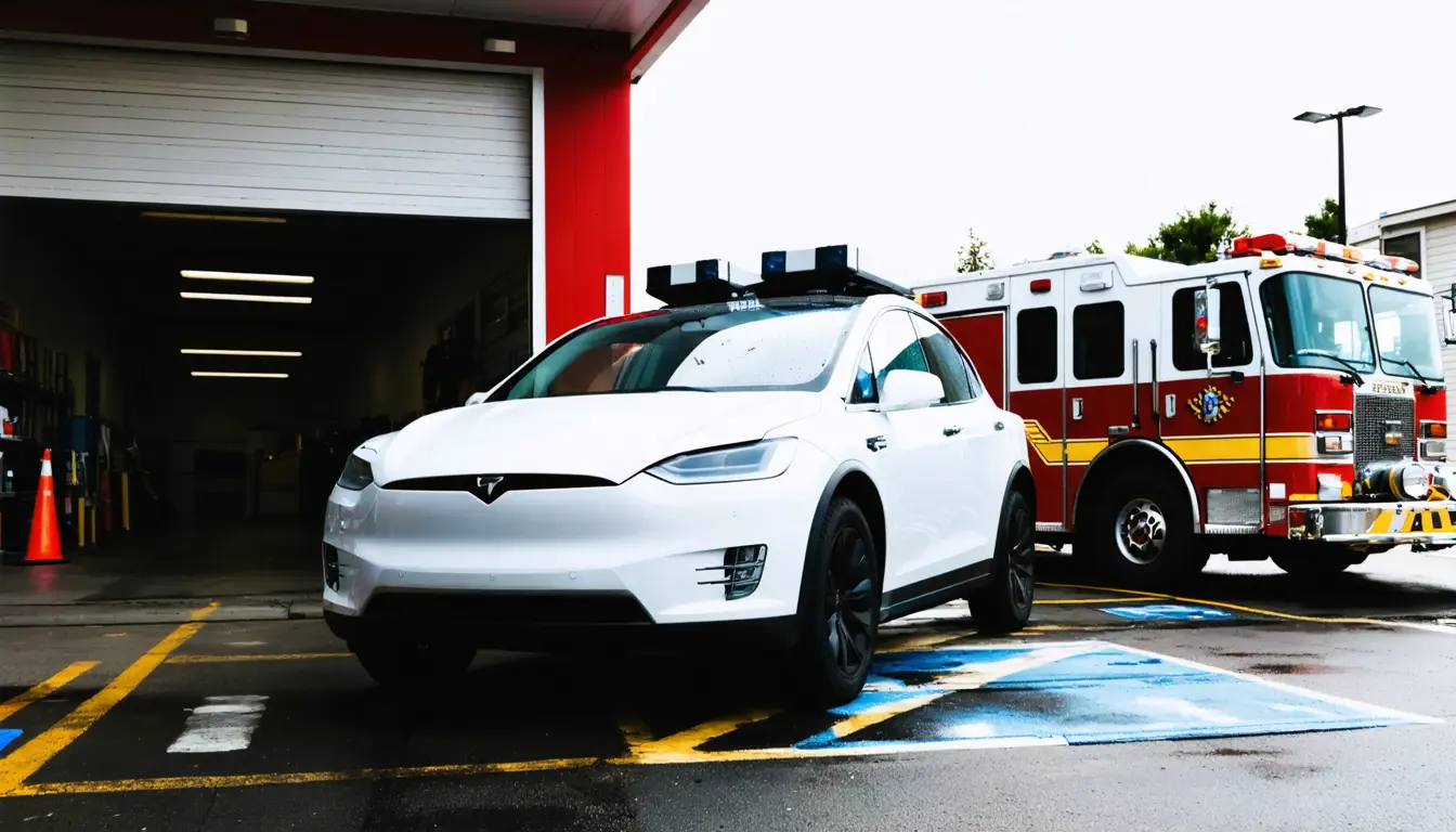 Illustration accompanying California's robotaxi law requires operators to send technicians to stuck cars from July 2028