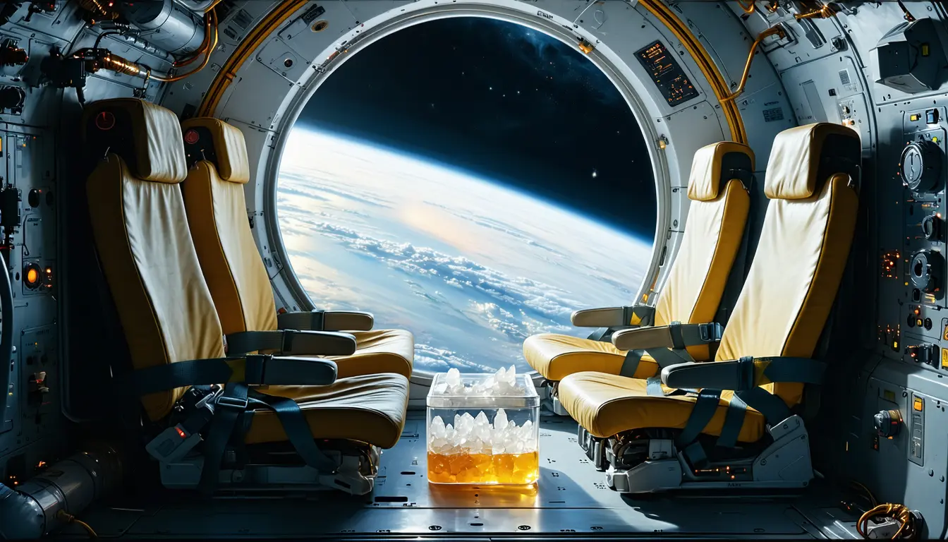 Illustration accompanying Crew-12 heads home in early October after crystallising cancer-targeting drugs in orbit
