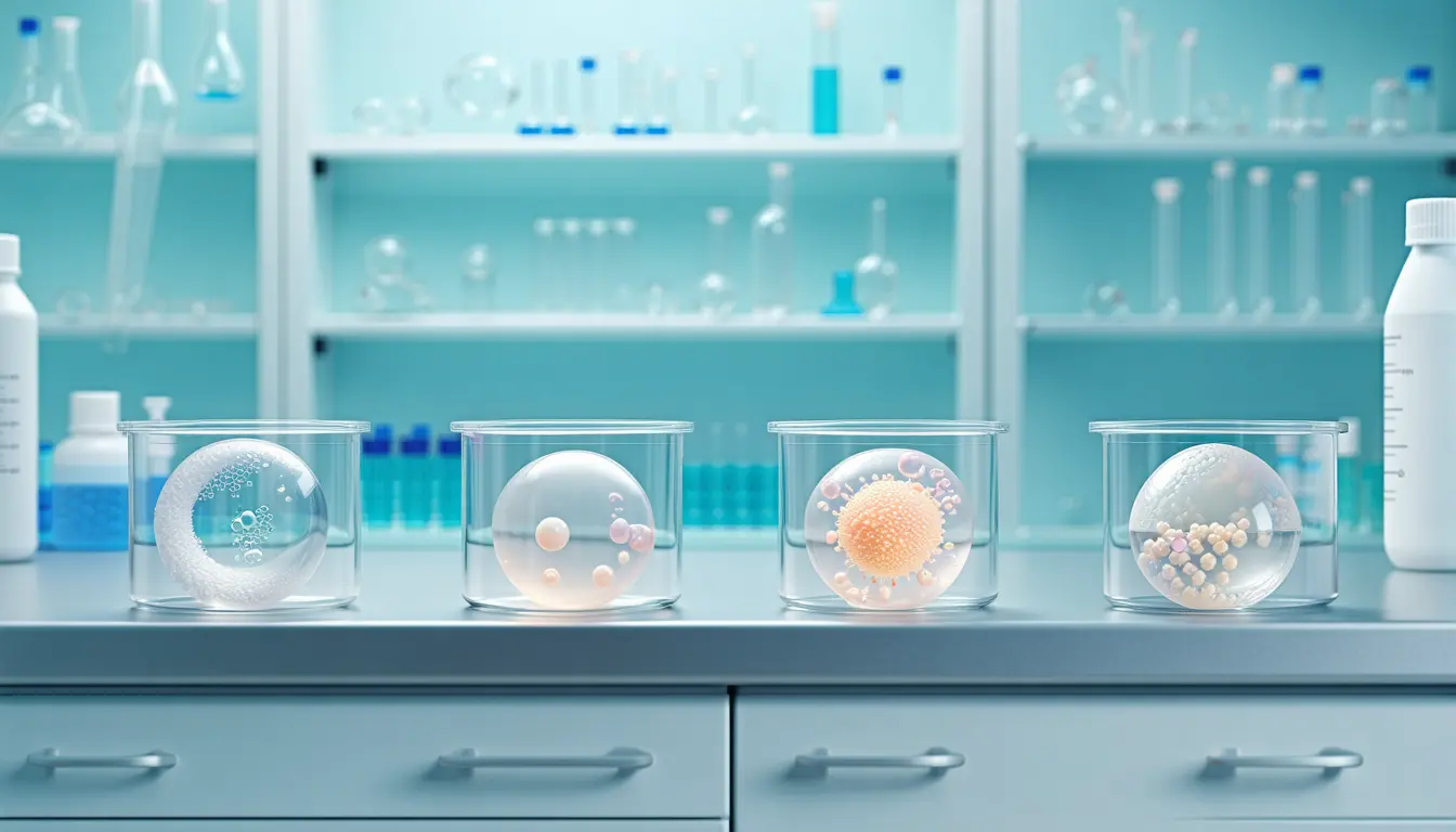 Illustration accompanying Four leading blastoid methods match real human embryos unevenly on a 14,000-cell reference map