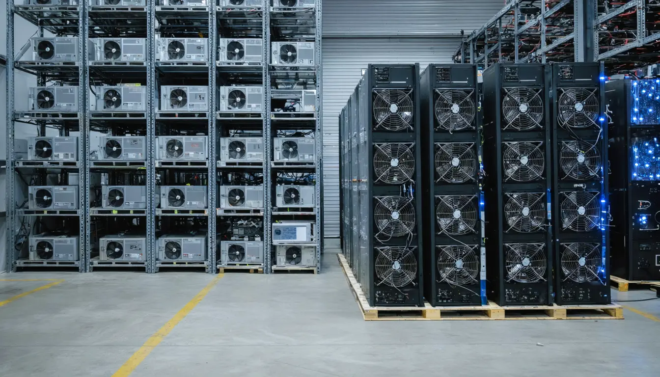 Illustration accompanying CME's 36-month GPU futures put a forward price on the compute bitcoin miners now sell
