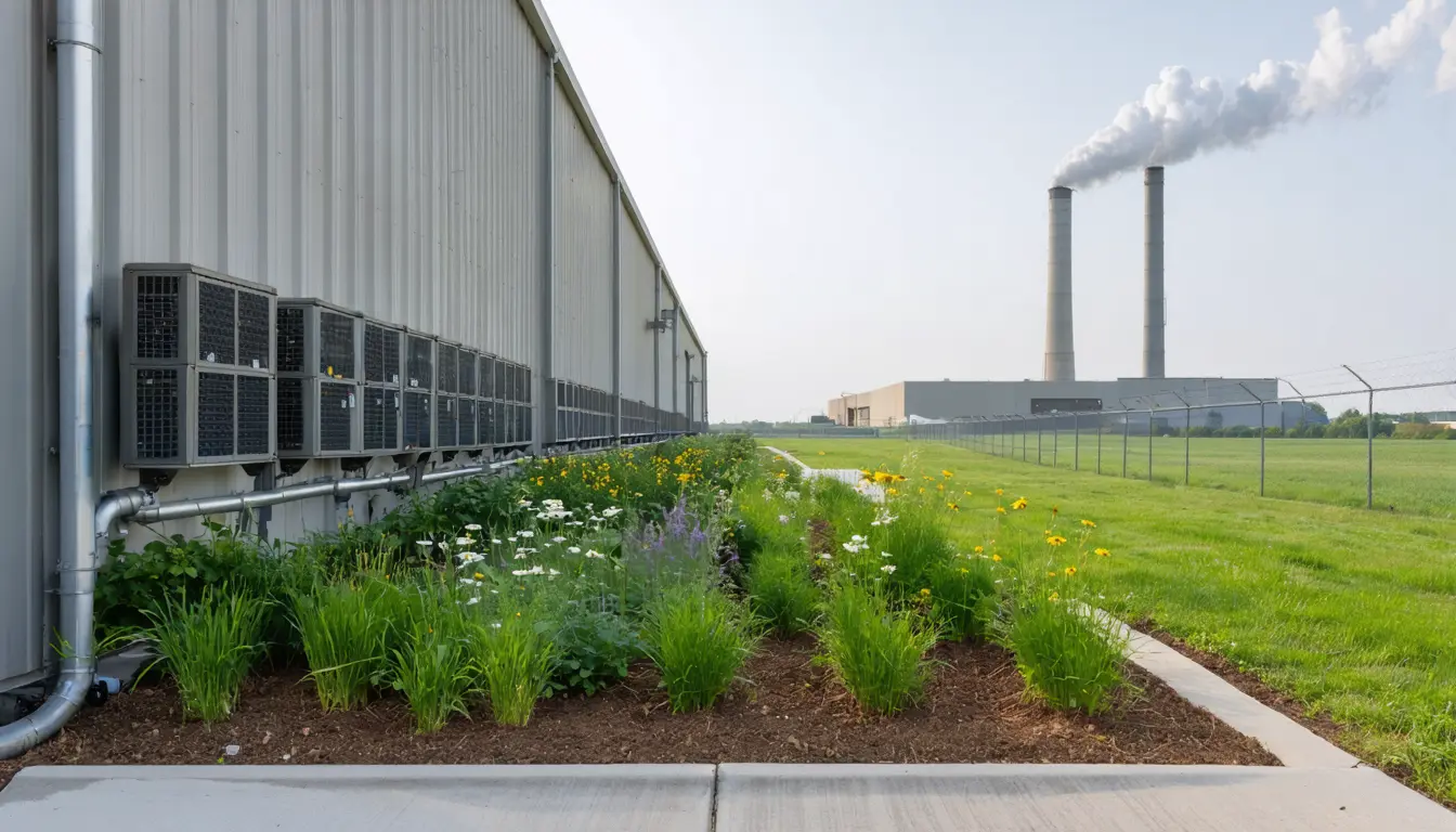 Illustration accompanying Microsoft makes ecological landscaping standard on every new US data center project