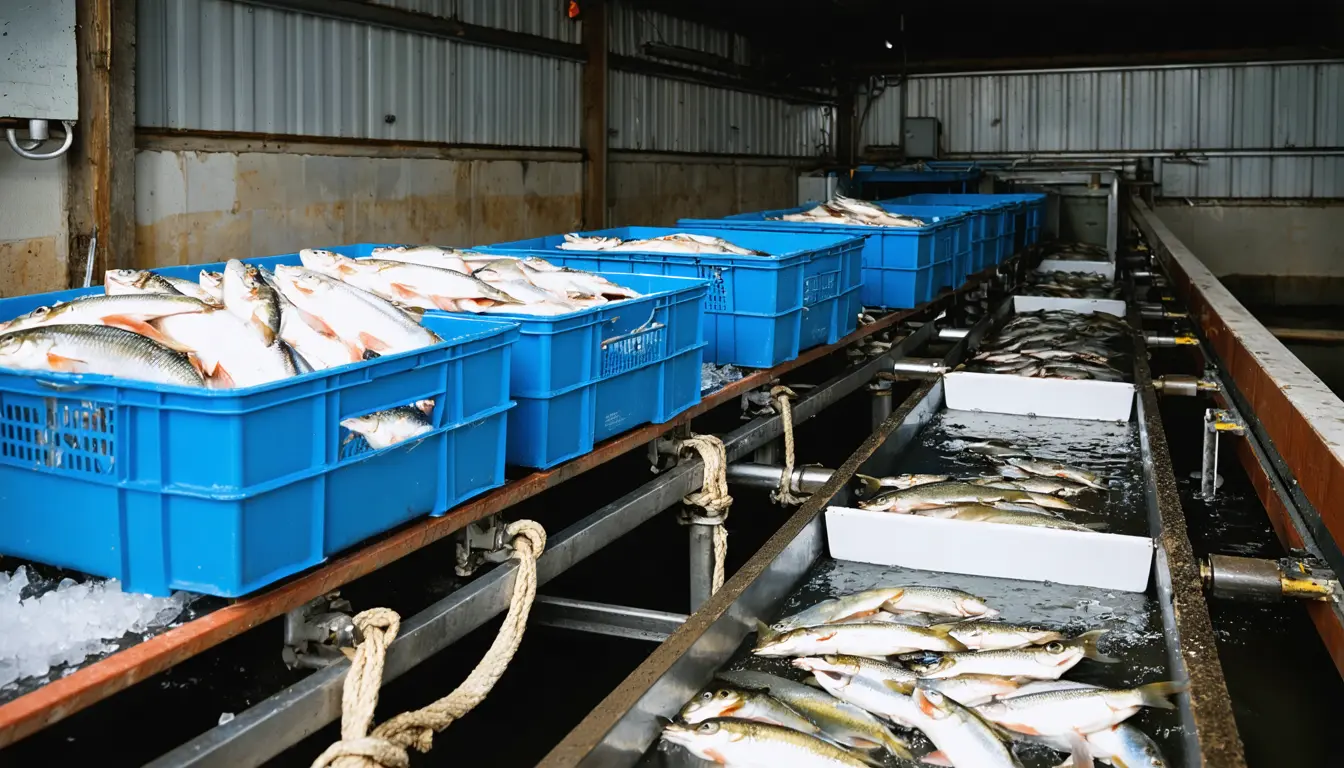 Illustration accompanying Fish slaughterhouses in England and Wales fall outside every regulator's routine inspections