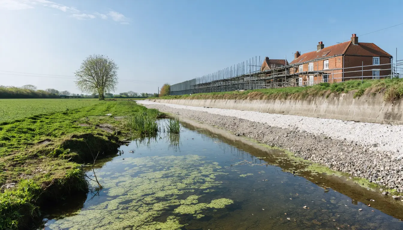 Illustration accompanying Ecologists doubt Norfolk's £2,675-per-home nature levy will cut chalk stream pollution